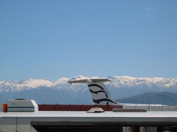 'View from the airport in Chania, Crete' - Χανιά